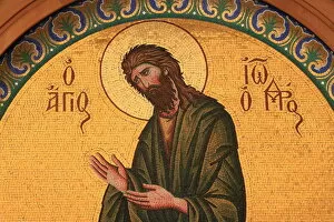 Images Dated 21st April 2006: Greek Orthodox icon depicting St. John the Baptist, Thessaloniki, Macedonia, Greece