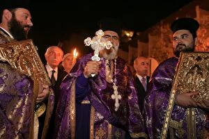 Images Dated 21st April 2006: Greek Orthodox procession on Good Friday, Thessaloniki, Macedonia, Greece, Europe