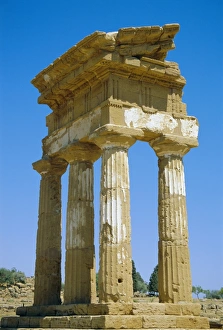 Greek temple of Castor and Pollux dating from 5th century BC