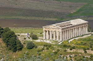 Greek temple, Segesta, Trapani District, Sicily, Italy, Europe