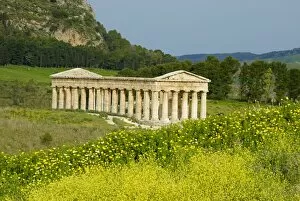 Images Dated 7th April 2010: Greek temple, Segesta, Trapani District, Sicily, Italy, Europe