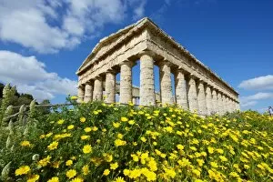 Images Dated 5th April 2010: Greek temple, Segesta, Trapani District, Sicily, Italy, Europe
