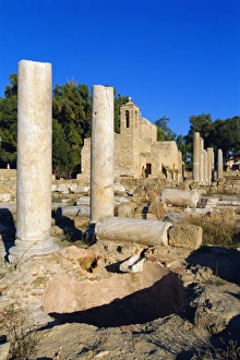 Paphos Prints: Greek TemplePaphos, Cyprus, Europe