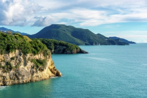 Saltwater Prints: Greek wild beach cliffs coastline in Igoumenitsa, Greece