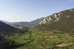 Green Fields Prints: Green fields of Serra del Cadi (Sierra del Cadi) area