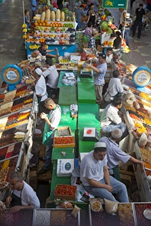Covered Markets Prints: Green Market, Almaty, Kazakhstan, Central Asia, Asia