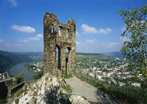 Rheinland Pfalz Prints: Grevenburg Castle Ruin, Mosel, Germany