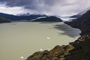 Ice Formation Prints: Grey Lake (Lago Grey) and Grey Glacier (Glaciar Grey), Torres del Paine National Park