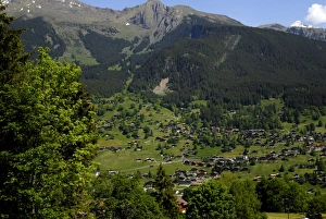 Grindelwald viewed from train to Kleine Scheidegg