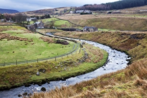 Bend Prints: Grisedale Beck at Garsdale Head, Yorkshire Dales, Cumbria, England, United Kingdom, Europe