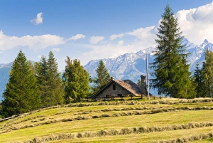Chalet Prints: Grivola Mountain, Vetan, Aosta Valley, Italian Alps, Italy, Europe