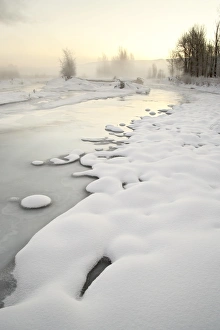 Grand Teton Prints: Gros Ventre River with snow