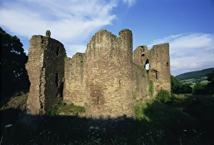 Monmouthshire Prints: Grosmont, ruined 13th century castle