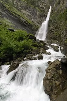 Grossnitz waterfall, near Heiligenblut, Hohe Tauern National Park, Austria, Europe