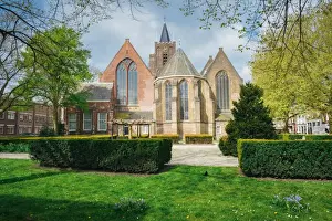 The Netherlands Prints: Grote of Sint Janskerk, Schiedam, The Netherlands, Europe