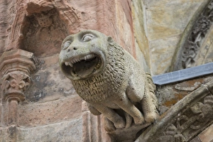 Chapel Prints: Grotesque gargoyle, Rosslyn Chapel, Roslin, Midlothian, Scotland, United Kingdom, Europe