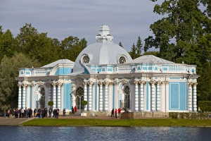 Catherine Palace Prints: The Grotto (Morning Hall) Pavilion, Tsarskoe Selo, Pushkin, UNESCO World Heritage Site