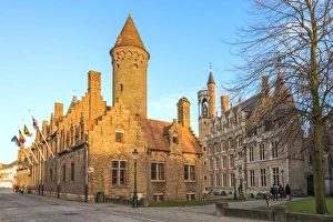 Stereotypically German Prints: Gruuthuse Museum, Historic center of Bruges, UNESCO World Heritage Site, Belgium, Europe