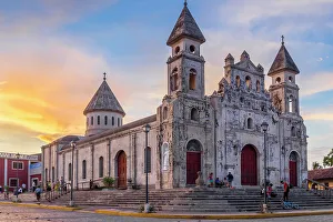 Granada Prints: Guadaloupe Church in Granada, Nicaragua, Central America