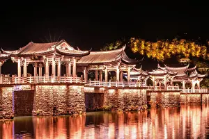 Riverfront Prints: Guangji Bridge, built in 1170, one of China's four famous ancient bridges