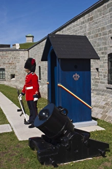 Quebec Prints: Guard at La Citadelle, Quebec City, Quebec, Canada, North America