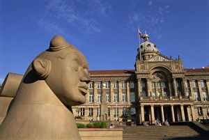 Guardian Statue and Council House, Victoria Square, Birmingham, England