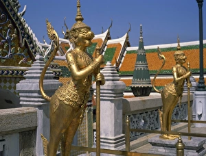 Grand Palace Prints: Guardians of the gateway in the Grand Palace in Bangkok