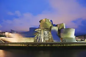 The Guggenheim, designed by Canadian-American architect Frank Gehry, on the Nervion River