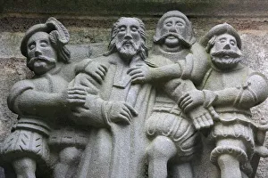 Images Dated 4th May 2006: Guimiliau calvary, the Life of Jesus, Guimiliau, Finistere, Brittany, France, Europe