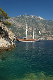 Aegean Prints: Gulet cruise, Olu Deniz, near Fethiye, Aegean, Anatolia, Turkey, Asia Minor, Eurasia