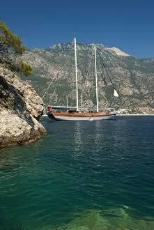 Images Dated 16th June 2007: Gulet cruise, Olu Deniz, near Fethiye, Aegean, Anatolia, Turkey, Asia Minor, Eurasia