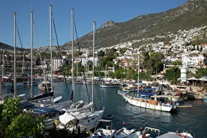 Asia Minor Prints: Gulets in harbour, Kalkan, Lycia