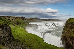 Waterfall Prints: Gullfoss waterfall, Golden Circle, Iceland, Polar Regions