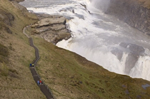 Gullfoss Prints: Gullfoss waterfalls, Iceland, Polar Regions