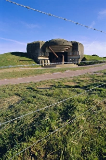 Calvados Prints: Gun battery, casement, Longues-sur-Mer, Calvados, Normandy, France