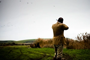 Gun shooting, Wales, United Kingdom, Europe