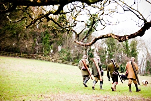 Guns Prints: Guns walking to next drive, Dorset, England, United Kingdom, Europe