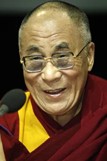 One Man Only Prints: H. H. Dalai Lama in Paris-Bercy, France, Europe