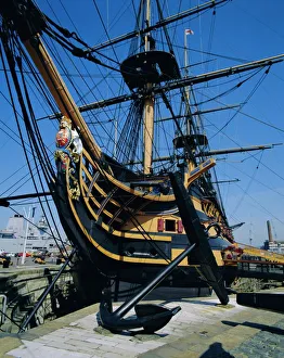 National Famous Place Prints: H. M. S. Victory, Portsmouth, Hampshire, England