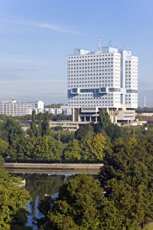 Images Dated 18th September 2008: H-shaped Dom Sovietov (House of Soviets), Kaliningrad, Russia, Europe