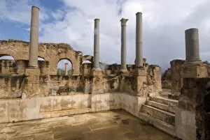 Images Dated 17th October 2007: Hadrianic Baths, Roman site of Leptis Magna, UNESCO World Heritage Site