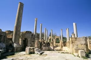 Images Dated 26th April 2005: Hadrians Bath, Leptis Magna, UNESCO World Heritage Site, Tripolitania