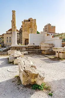 Relics Prints: Hadrian's Library, Athens, Attica, Greece