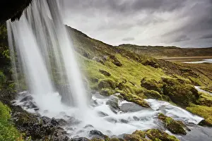 Pure Prints: Hafrafell waterfall in mountains near the port of Stykkisholmur