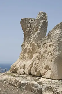 Malta Prints: Hagar Qim, a megalithic temple, UNESCO World Heritage Site, Malta, Europe