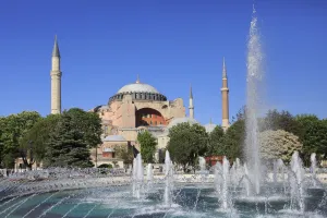 Aya Sofya Prints: Hagia Sophia (Aya Sofya), UNESCO World Heritage Site, Sultanahmet Square Park, Istanbul