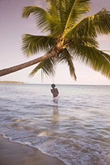 Images Dated 8th February 2008: Haitian woman, Las Terrenas, Samana Peninsula, Dominican Republic, West Indies