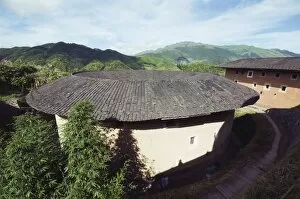 Images Dated 24th June 2008: Hakka Tulou round earth buildings, UNESCO World Heritage Site, Fujian Province