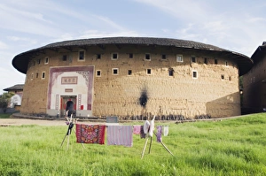 Images Dated 24th June 2008: Hakka Tulou round earth buildings, UNESCO World Heritage Site, Fujian Province