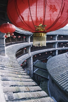 Circular Prints: Hakka Tulou round earth buildings, Zhenchenglou, UNESCO World Heritage Site